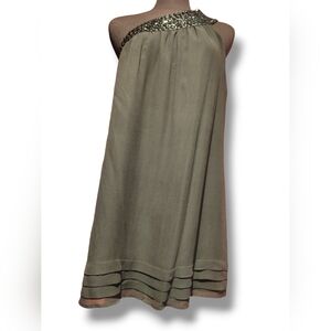 One shoulder beaded dress